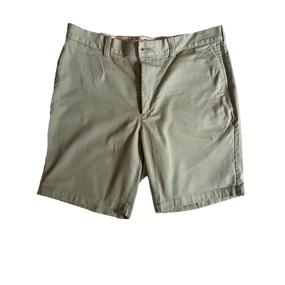 J Crew Short Men's 34 9" Flex Chino Pastel Green Preppy Summer Flat Front Golf